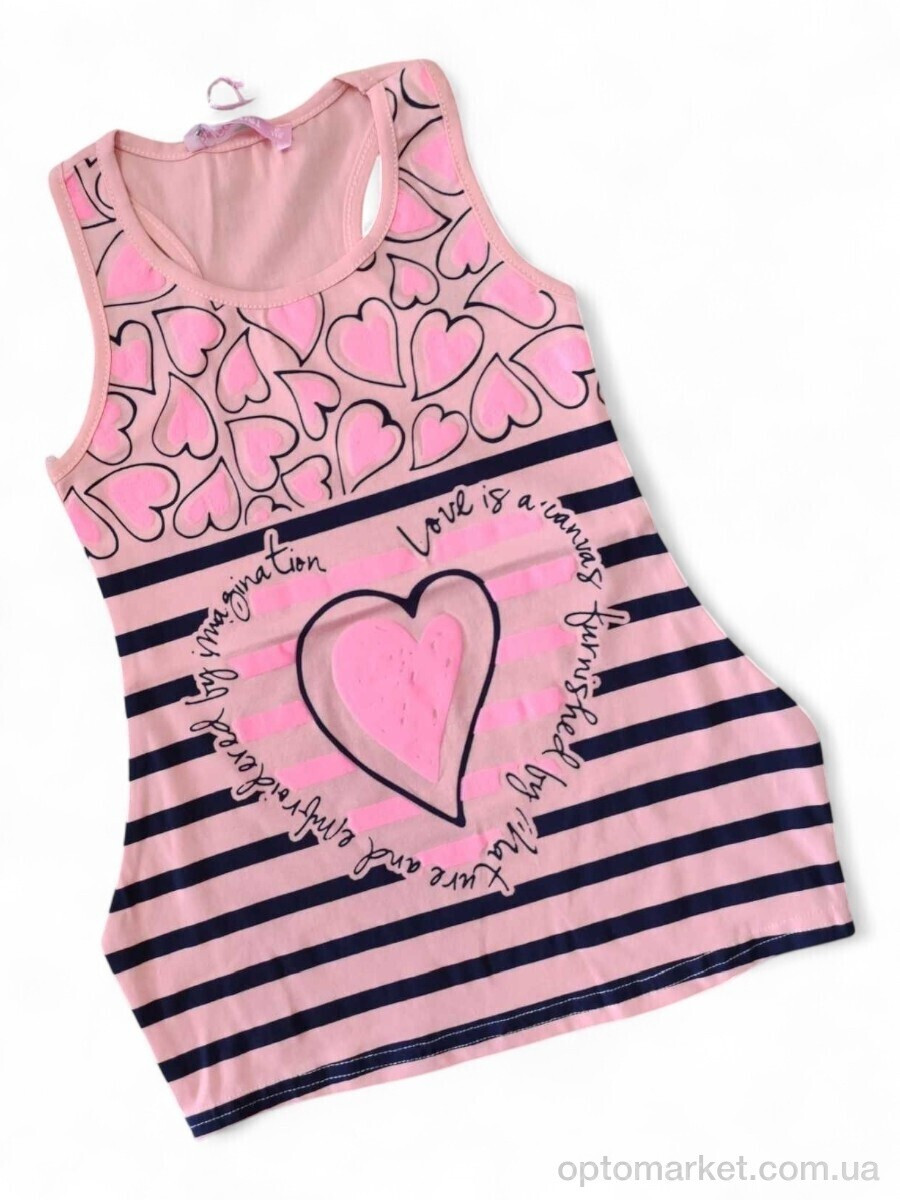 Купить Футболка дитячі 6234 персиковий Bermini Kids рожевий, фото 2