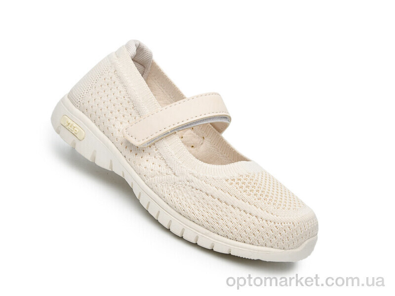 Купить Туфлі дитячі 65021D Флип бежевий, фото 3