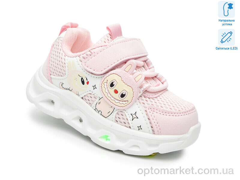 Купить Кросівки дитячі 65047E LED TOM.M рожевий, фото 3