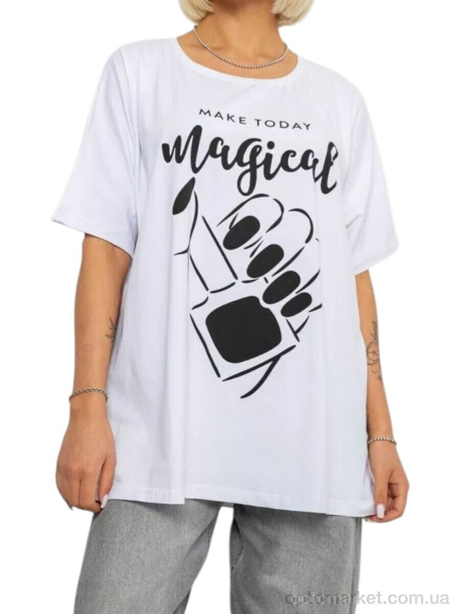 Купить Футболка жіночі 6605 білий Massmag білий, фото 3