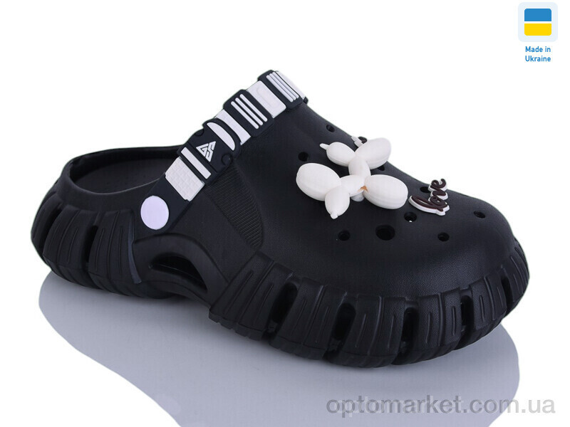 Купить Крокси жіночі 677 чорний Gipanis чорний, фото 2