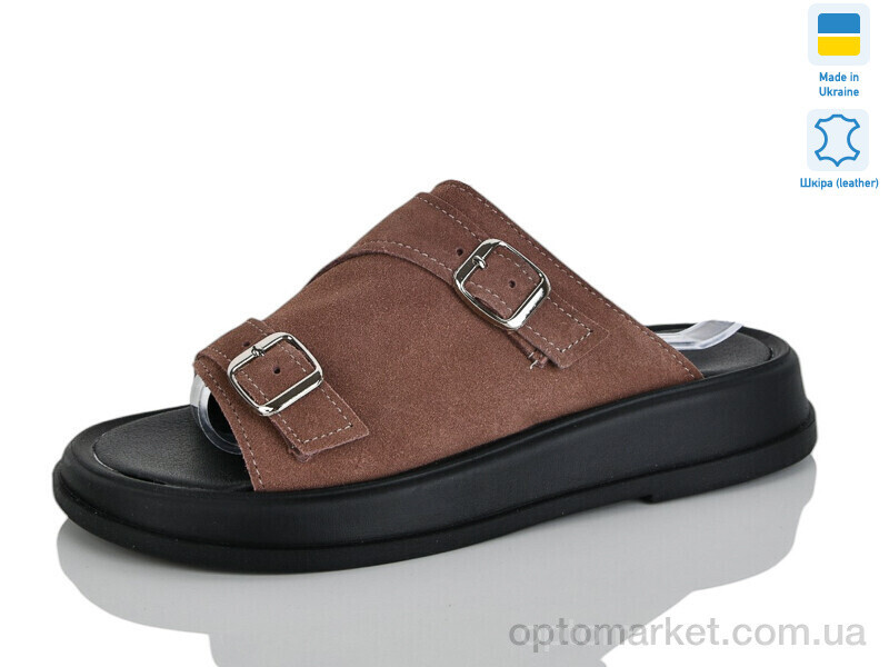 Купить Шльопанці жіночі 68-15 Mermaid коричневий, фото 2