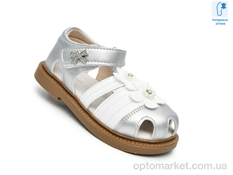 Купить Босоніжки дитячі 68017E TOM.M срібний, фото 3