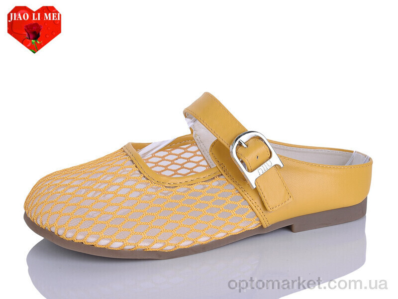 Купить Сабо жіночі 681-3 Jiao Li Mei жовтий, фото 2