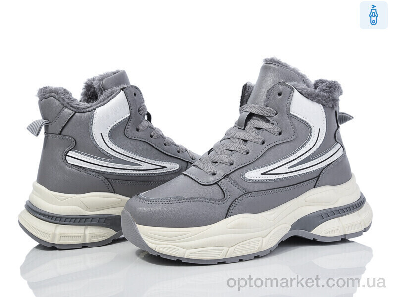 Купить Черевики жіночі 695-3 Xifa сірий, фото 2