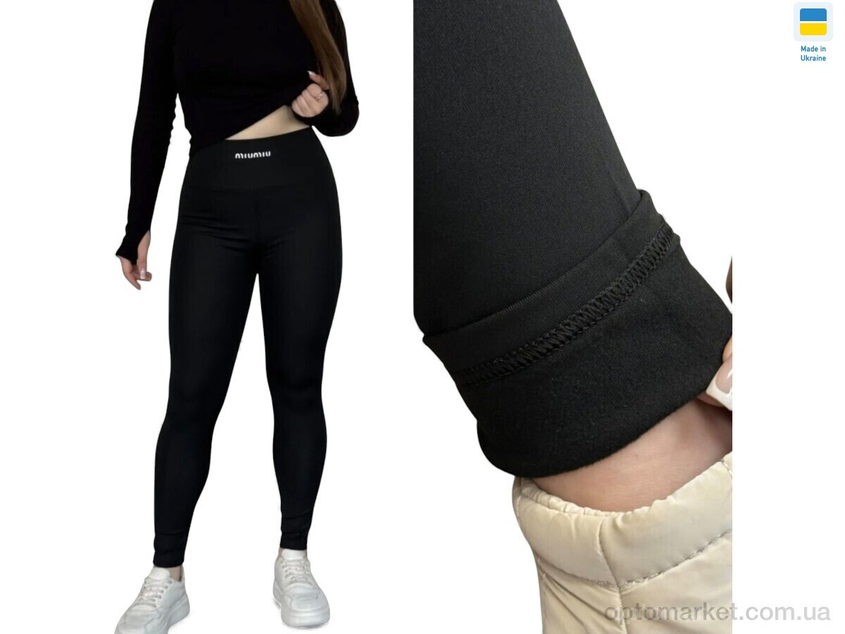 Купить Лосини жіночі 700-1 чорний M.u Miu чорний, фото 2