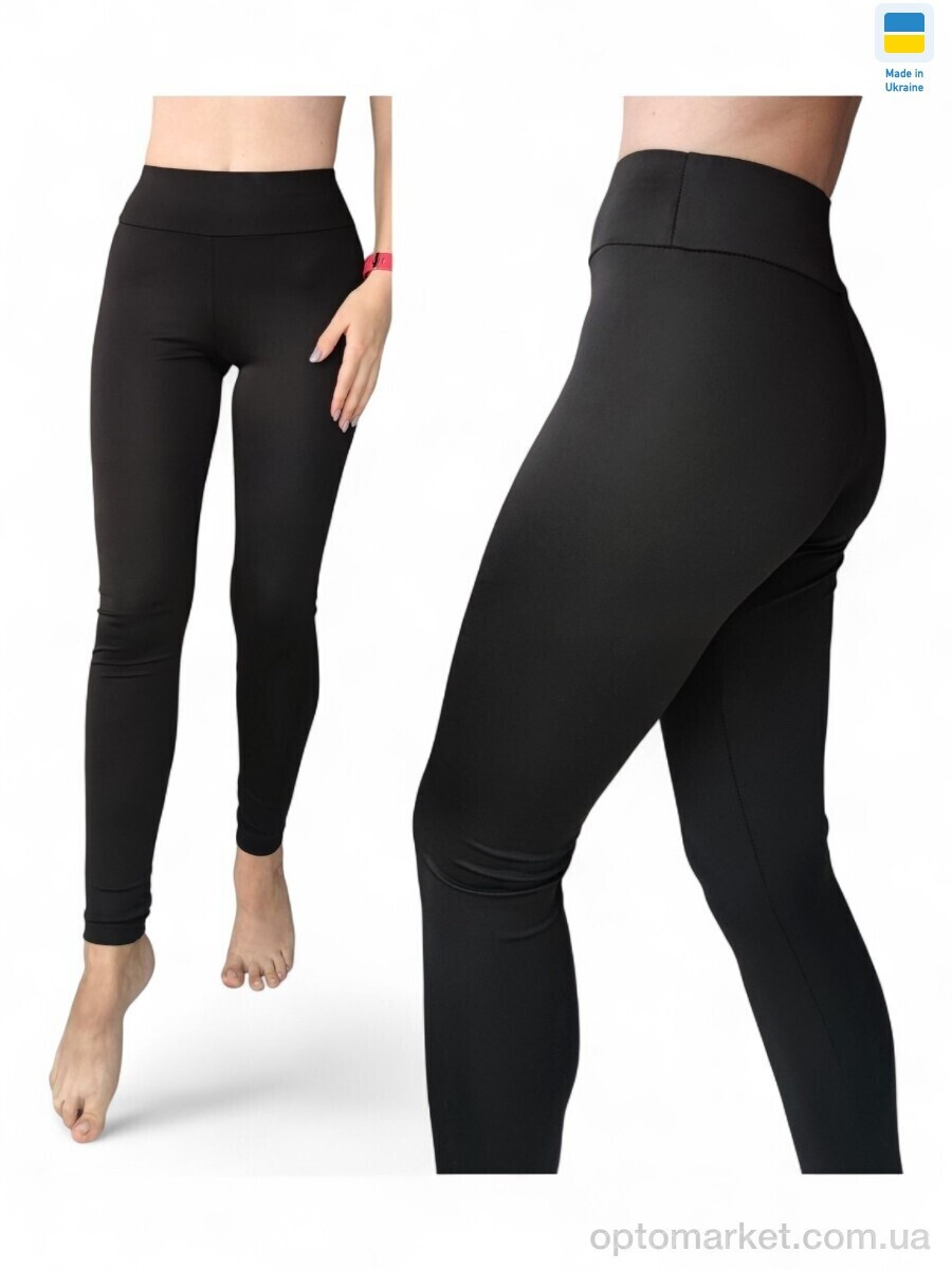 Купить Лосини жіночі 7000 чорний Sport style чорний, фото 2