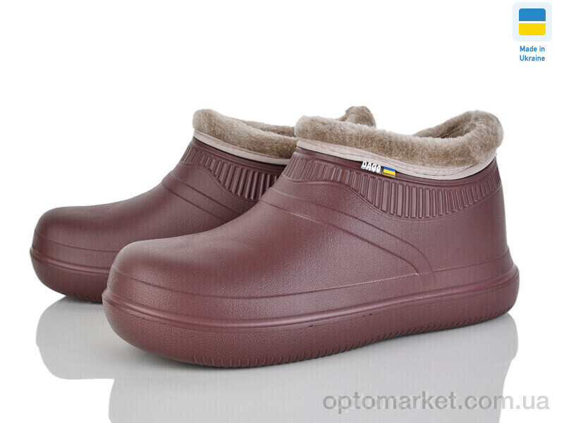 Купить Галоші унісекс 7004 шоколад Dago коричневий, фото 2