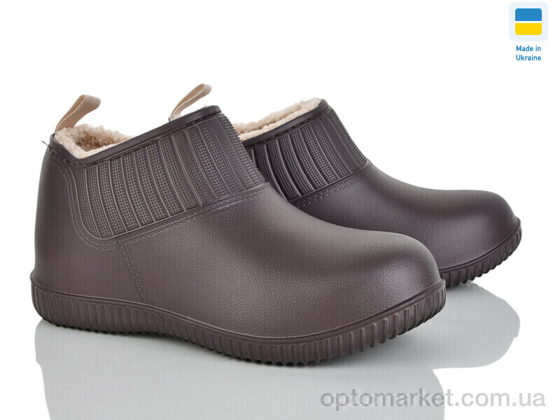 Купить Галоші унісекс 7009 шоколад Dago коричневий, фото 2