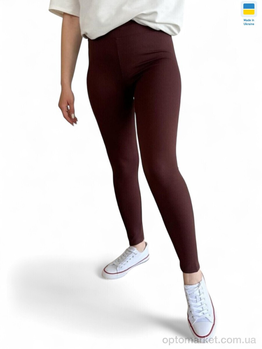 Купить Лосини жіночі 70225 шоколад Sport style бордовий, фото 2