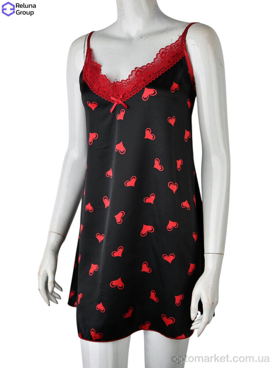 Купить Нічна сорочка жіночі 70283 black Xuelixiang чорний, фото 4