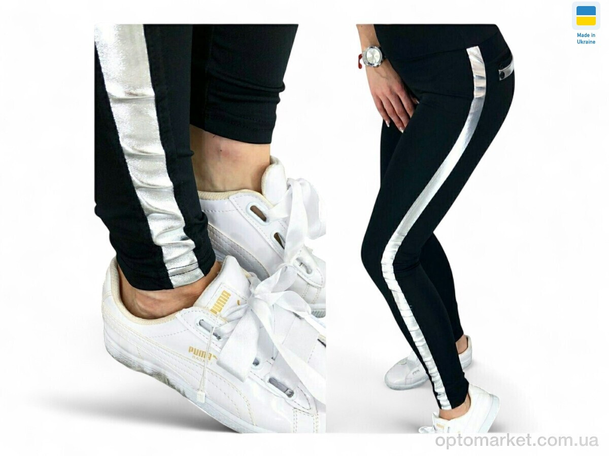 Купить Лосини жіночі 7038 чорний Sport style чорний, фото 2