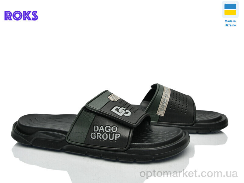 Купить Шльопанці чоловічі 704 чорний Dago чорний, фото 2