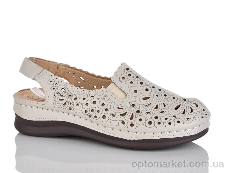 Купить Шльопанці жіночі 708-1 Leguzaza бежевий, фото 2