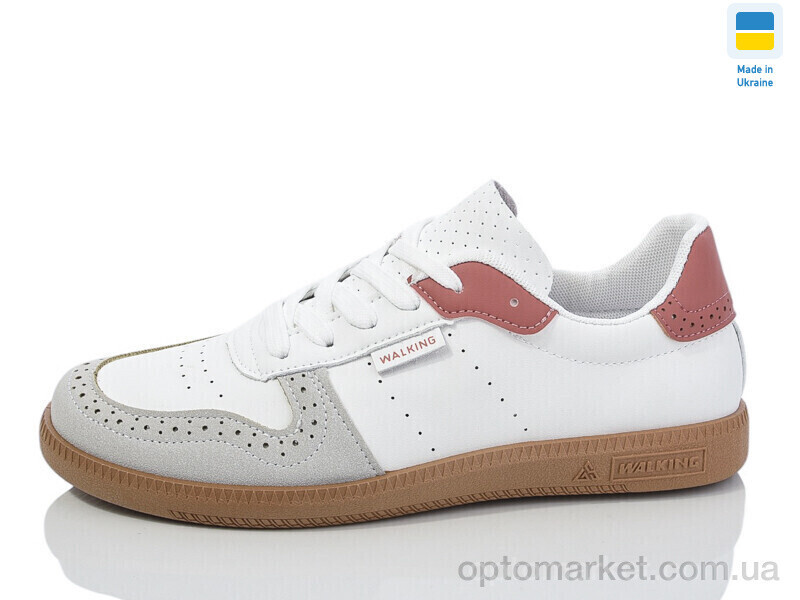 Купить Кросівки жіночі 720-1 білий-рожев Walking білий, фото 2