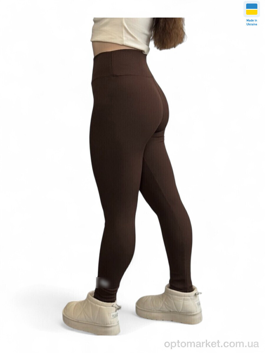 Купить Лосини жіночі 7225-1-1 шоколад M.u Miu коричневий, фото 3