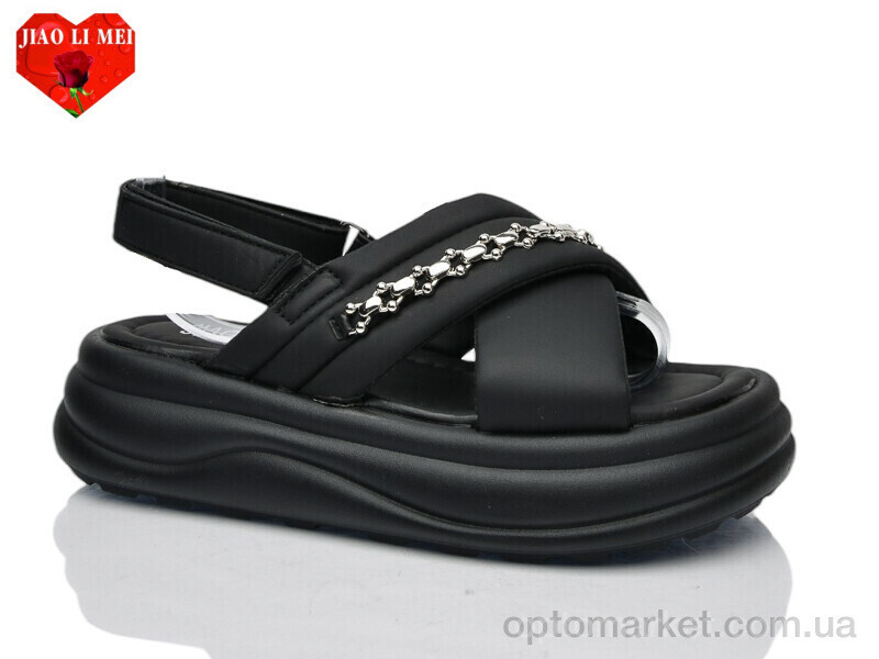 Купить Босоніжки жіночі 723-1 Jiao Li Mei чорний, фото 2