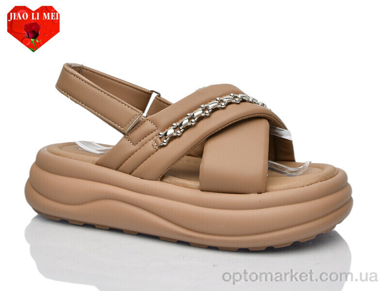 Купить Босоніжки жіночі 723-3 Jiao Li Mei коричневий, фото 2