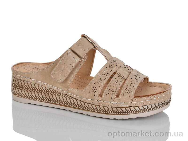 Купить Шльопанці жіночі 723-7 Leguzaza коричневий, фото 2