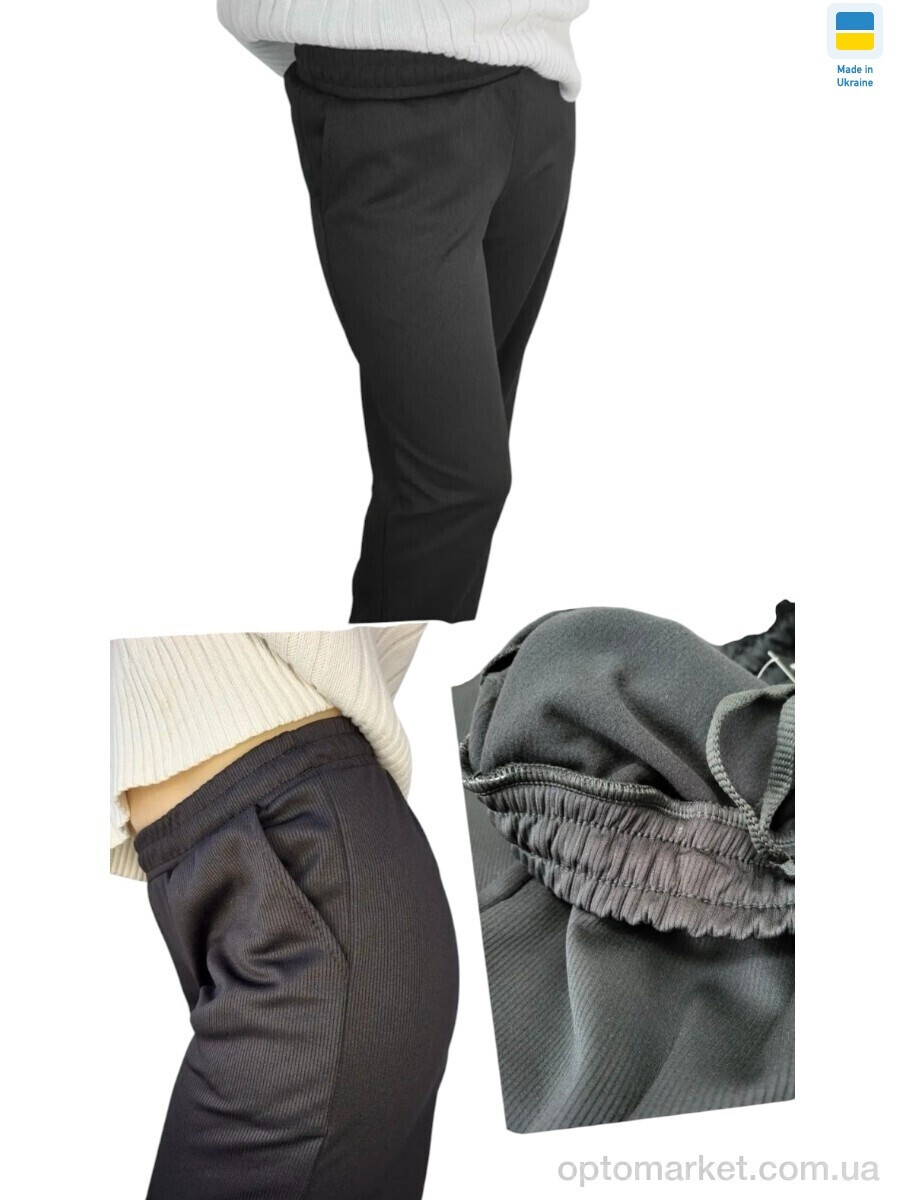 Купить Спортивні штаны жіночі 7279 чорний Sport style чорний, фото 2