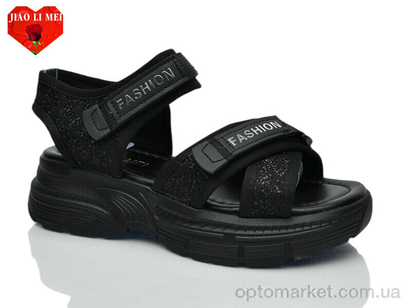 Купить Босоніжки жіночі 729-1 Jiao Li Mei чорний, фото 2
