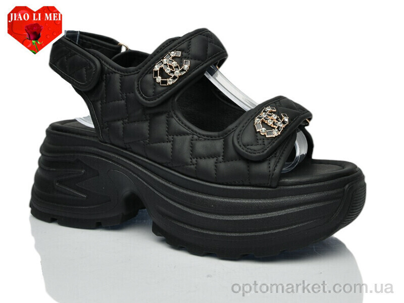 Купить Босоніжки жіночі 751-1 Jiao Li Mei чорний, фото 2