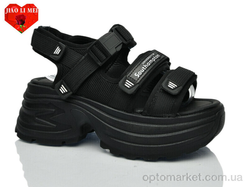 Купить Босоніжки жіночі 753-1 Jiao Li Mei чорний, фото 2