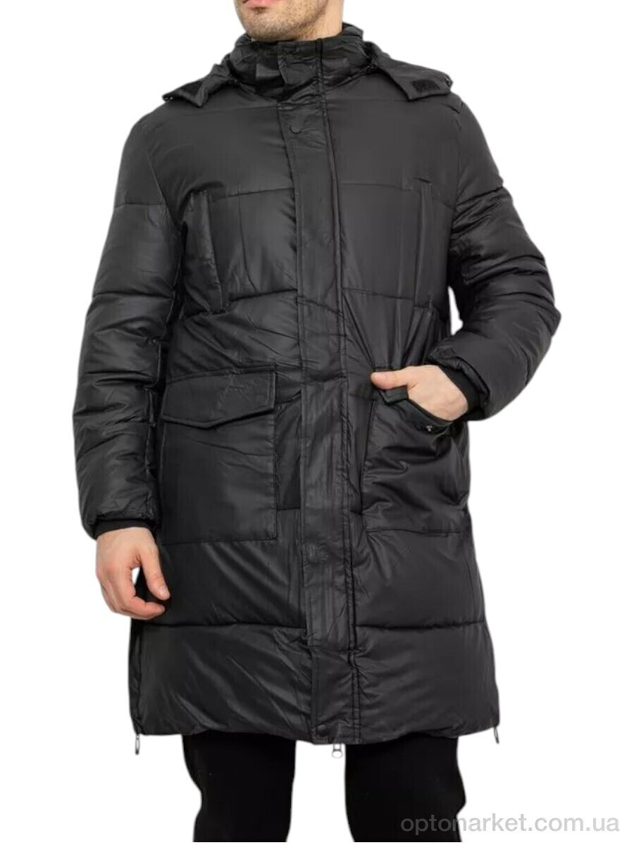 Купить Куртка чоловічі 7630 чорний батал Massmag чорний, фото 4