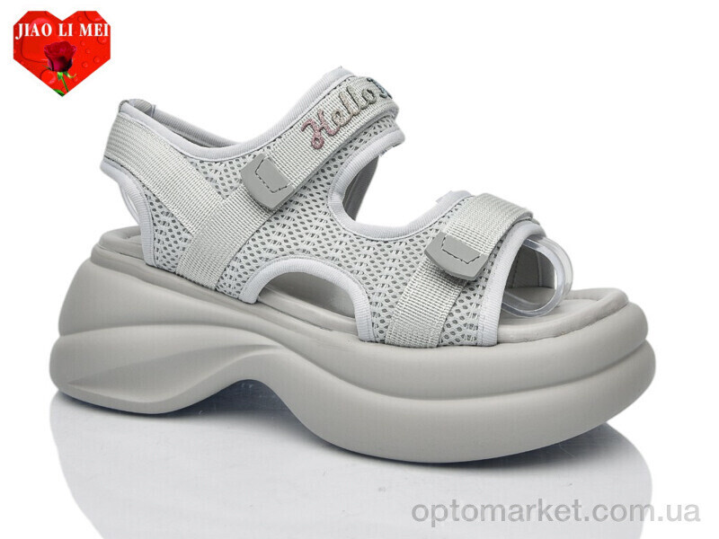 Купить Босоніжки жіночі 765-5 Jiao Li Mei сірий, фото 2