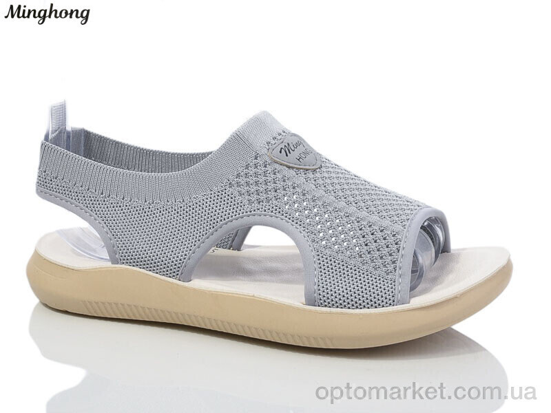 Купить Босоніжки жіночі 7729-5 масажка Minghong сірий, фото 2