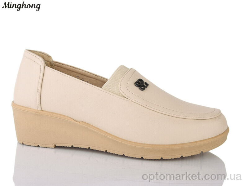 Купить Туфлі жіночі 798 Minghong бежевий, фото 2
