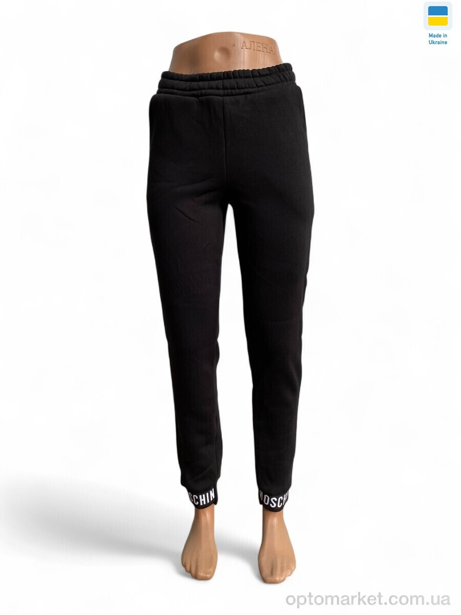 Купить Спортивні штаны жіночі 80026 чорний Sport style чорний, фото 2