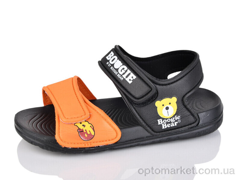 Купить Сандалі дитячі 8009B-1 Смайлик чорний, фото 2