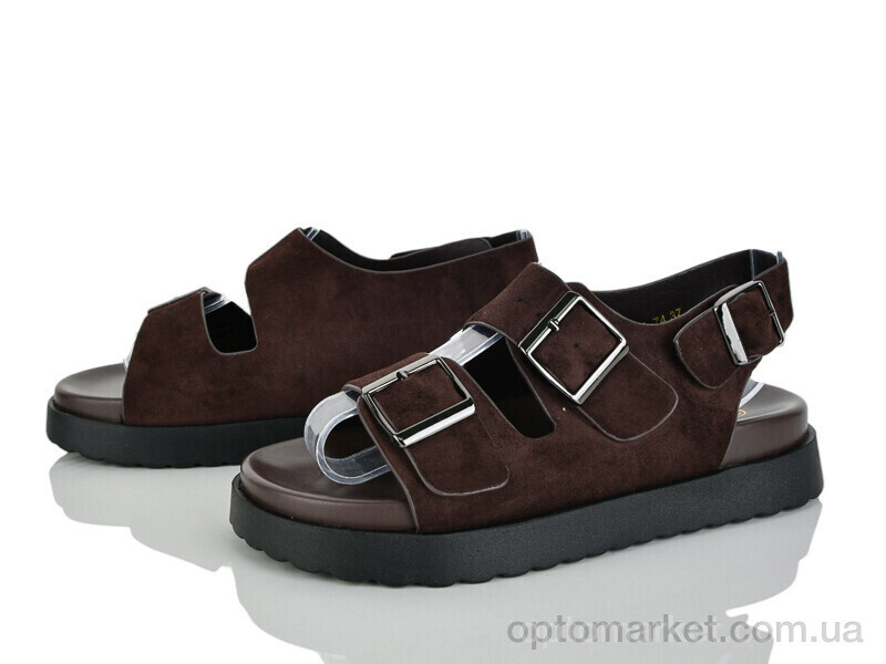 Купить Босоніжки жіночі 8012-74 Baijin коричневий, фото 2