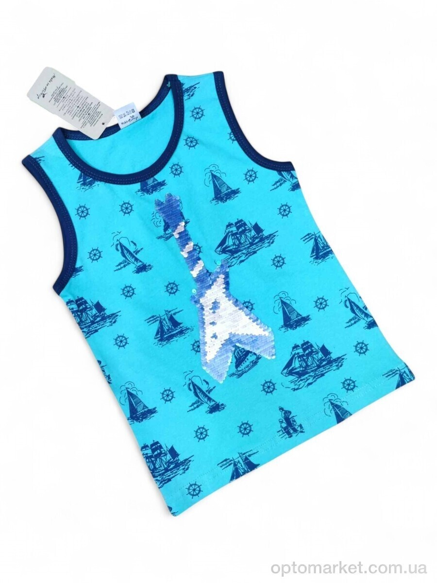 Купить Майка дитячі 8033 бірюзовий CITCIT Kids блакитний, фото 2