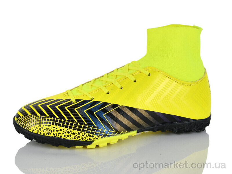 Купить Футбольне взуття дитячі 80831 жовтий чулок (35-39) Soccer жовтий, фото 2