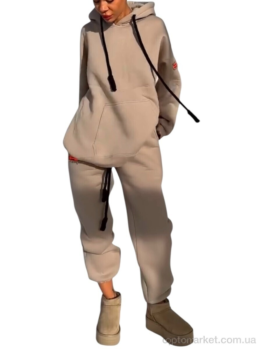 Купить Спортивний костюм жіночі 810 beige Aidin бежевий, фото 2