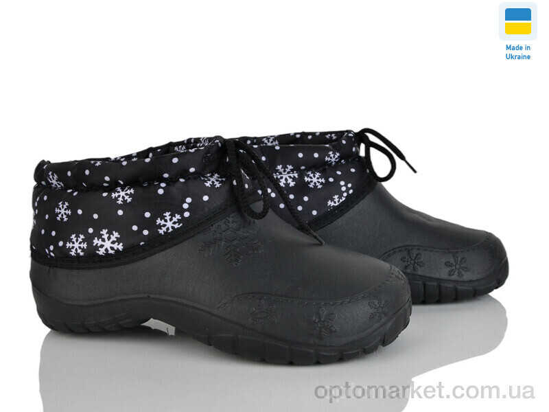 Купить Галоші жіночі 810 калоші сніжинка чорний Selena чорний, фото 2