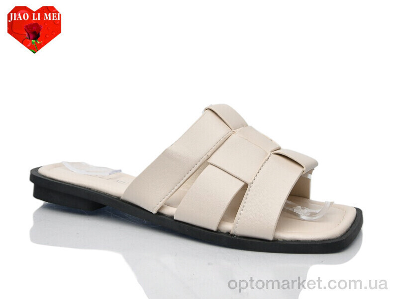 Купить Шльопанці жіночі 813 Jiao Li Mei бежевий, фото 2