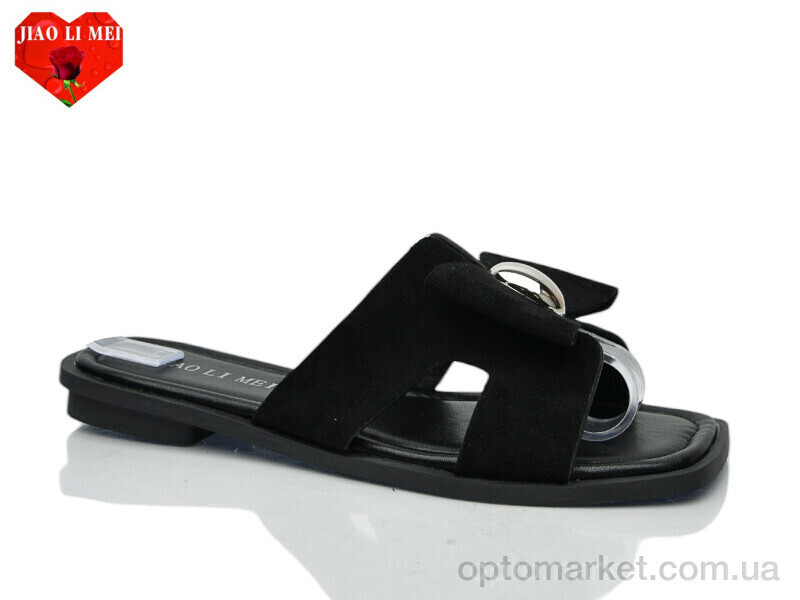 Купить Шльопанці жіночі 819-1 Jiao Li Mei чорний, фото 2