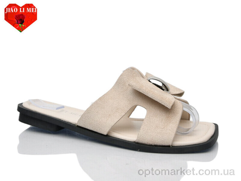 Купить Шльопанці жіночі 819 Jiao Li Mei бежевий, фото 2