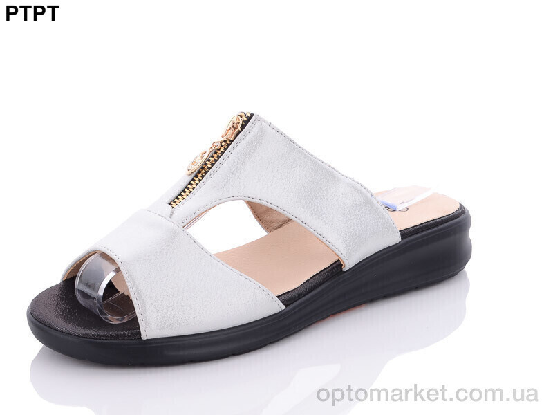 Купить Шльопанці жіночі 825-22 PTPT срібний, фото 2
