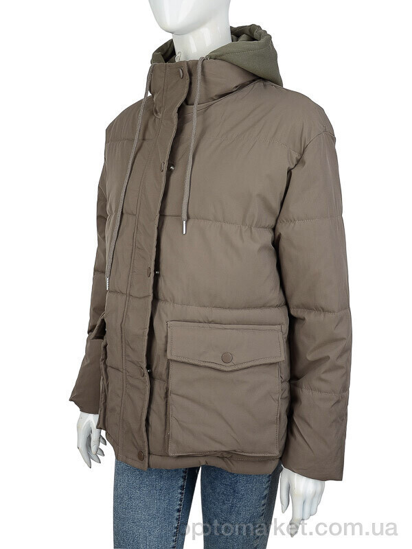 Купить Куртка жіночі 869 brown TurnHug коричневий, фото 4