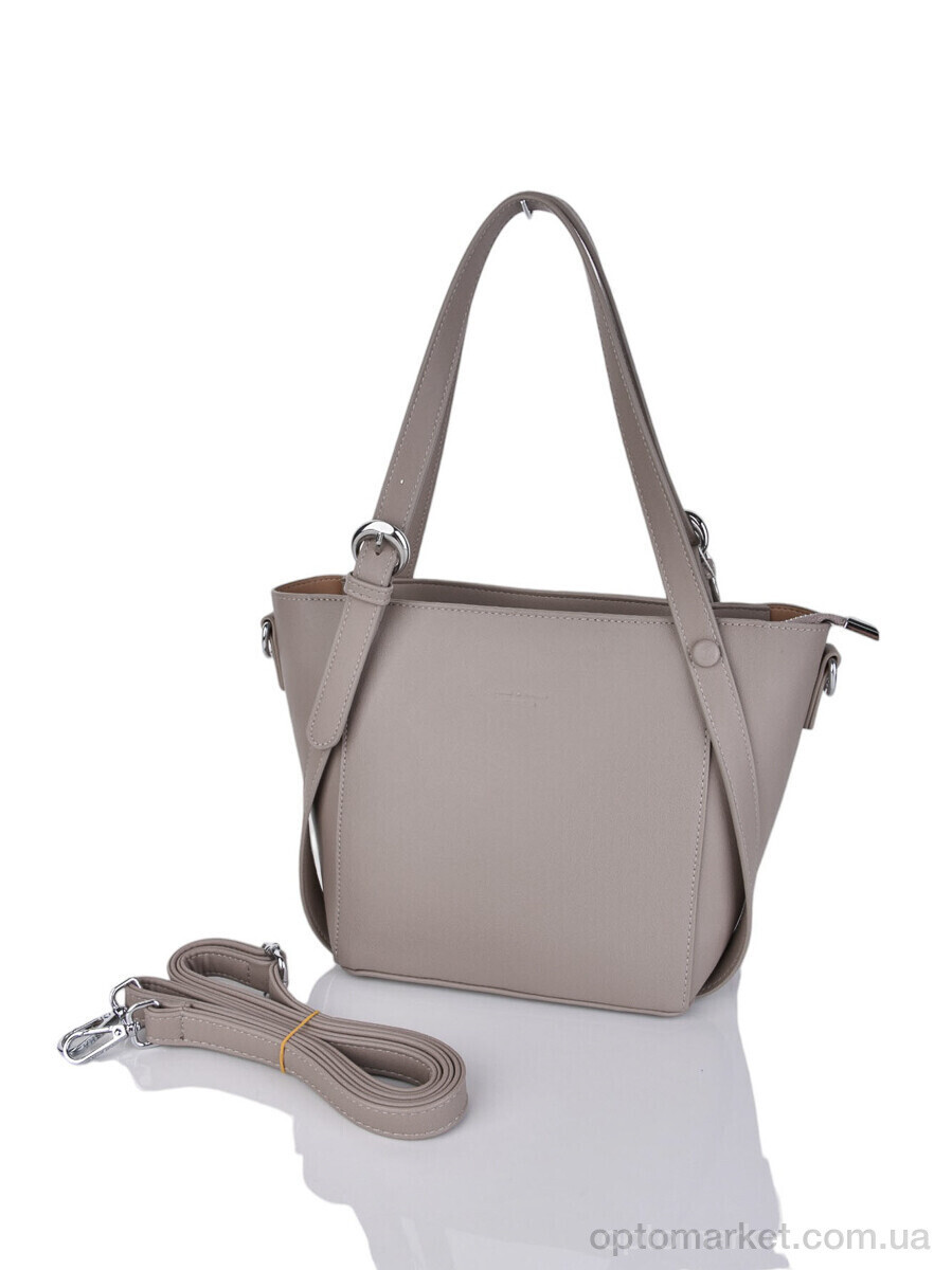 Купить Сумка женская 869067 khaki-grey Lusha коричневий, фото 3