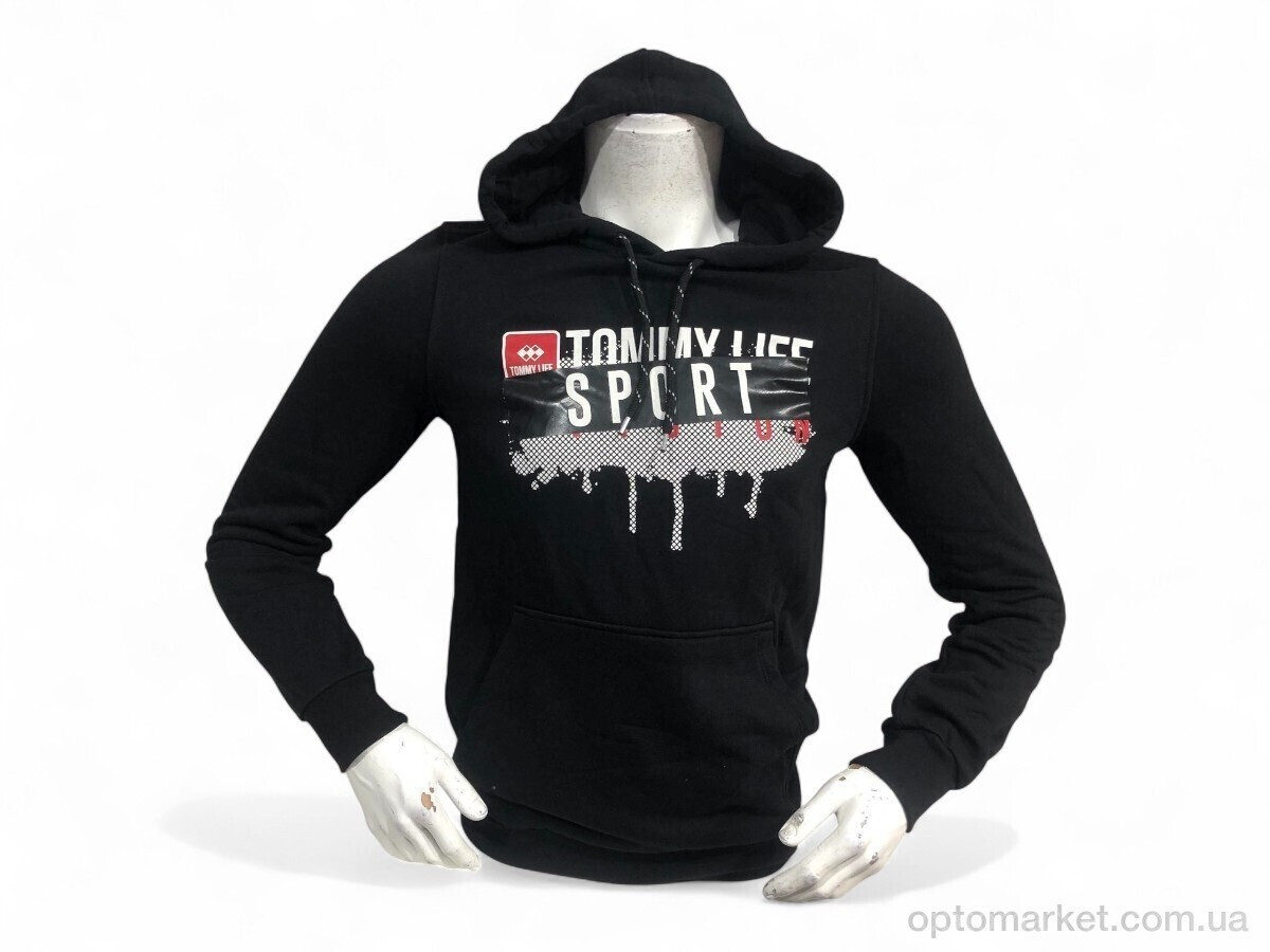 Купить Батник чоловічі 87654 чорний Tommy Life чорний, фото 2