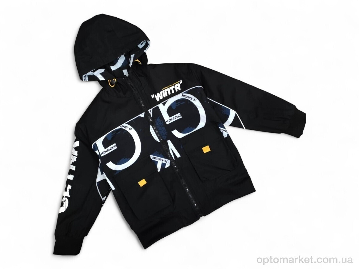 Купить Куртка дитячі 88010 чорна з синім XiongMeiQing чорний, фото 2