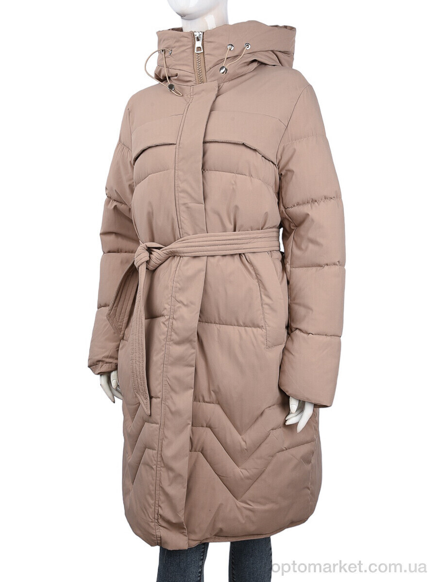 Купить Пальто жіночі 8806 beige (09076) JINGPINFUSHI бежевий, фото 4