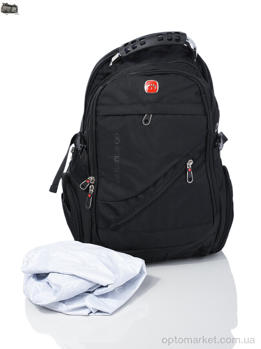 Купить Рюкзак унісекс 8810 black (30-250) Jomolanma чорний, фото 3