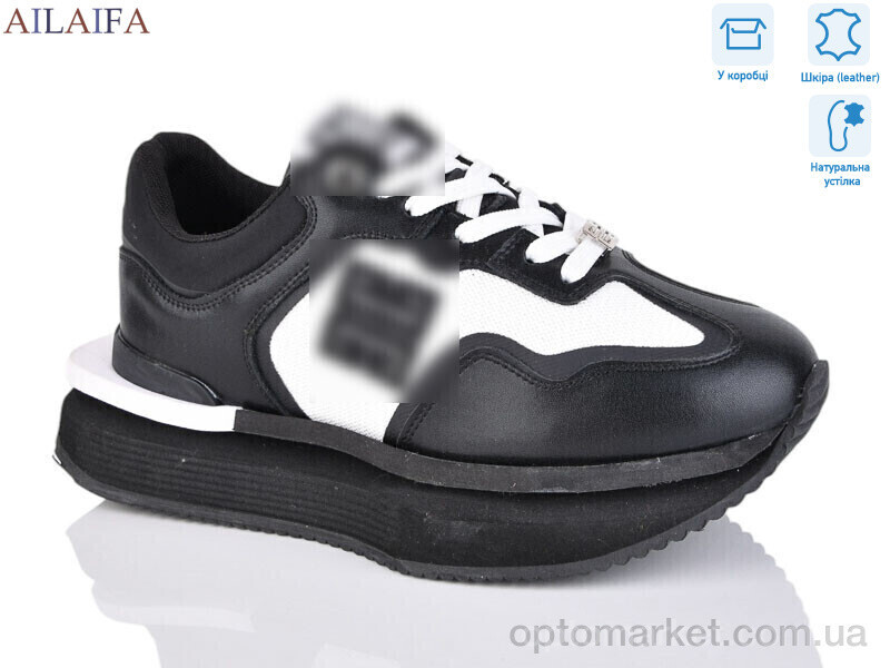 Купить Кросівки жіночі 8811 w.black G.venchy чорний, фото 3