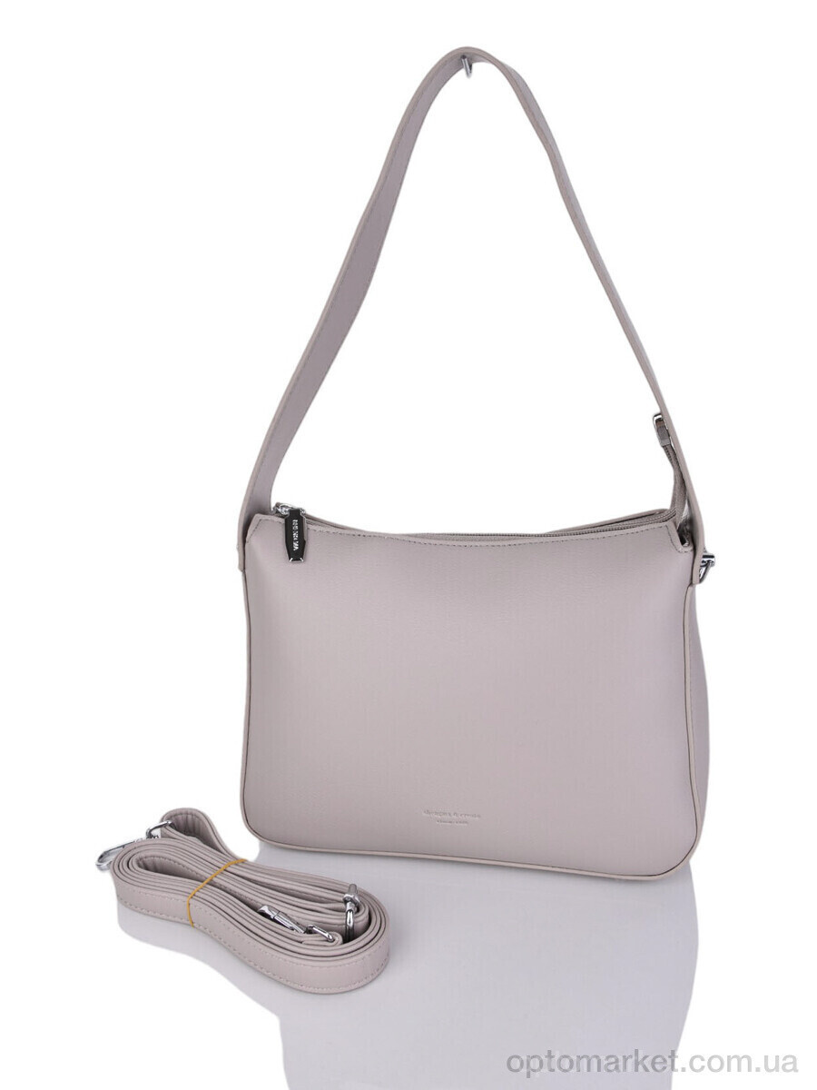 Купить Сумка женская 885283 beige-grey ShengMa сірий, фото 3